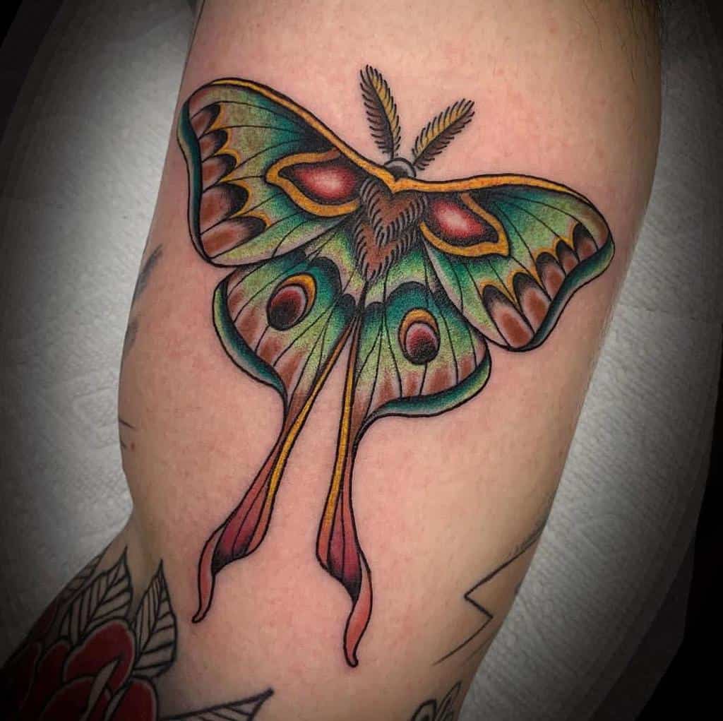 Luna Moth Tattoo Designs