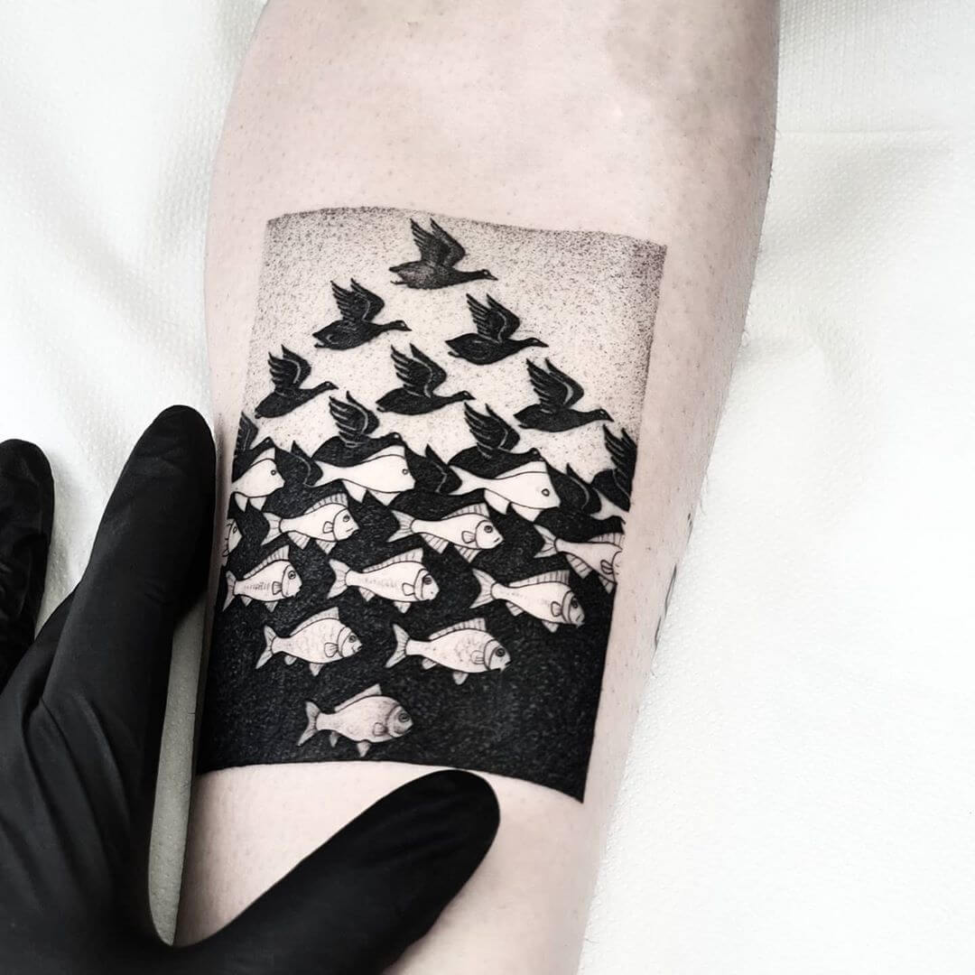 M C Escher Tattoo: Masterful Designs Inked on Skin