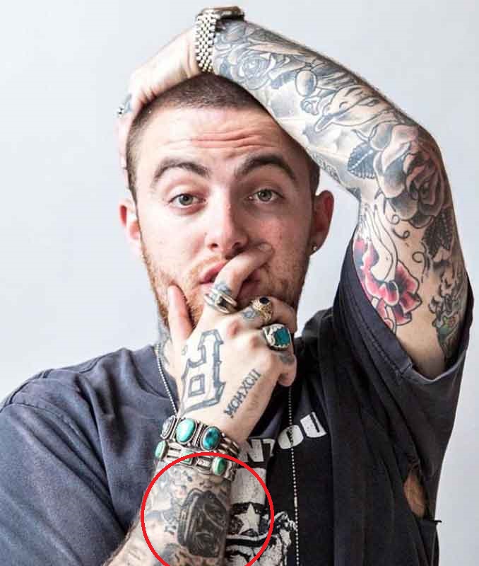 Mac Miller Hand Tattoos