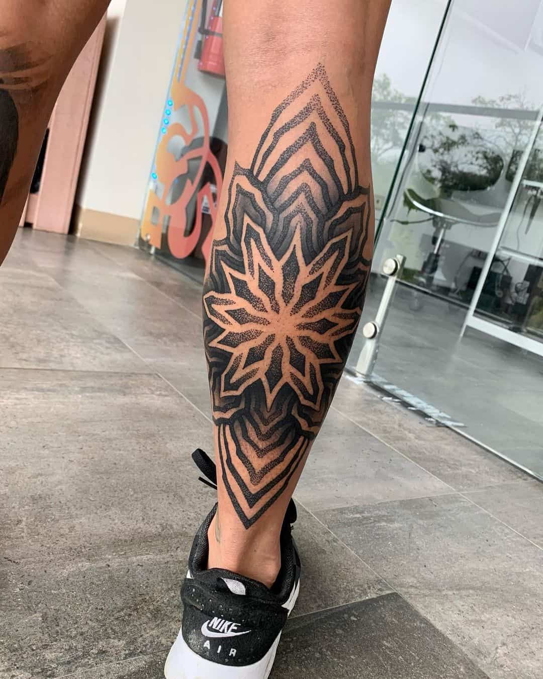 Mandala Calf Tattoo Leg Tattoos Women Full Leg Tattoos Calf Tattoos