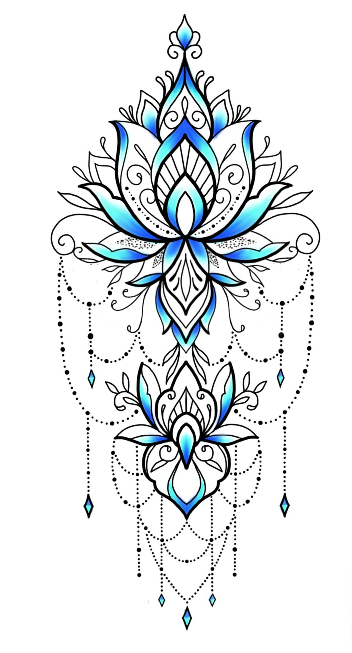 Mandala Tattoo Design Stock Vector Royalty Free Freeimages