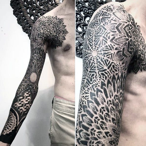 7 Cool Mandala Tattoo Designs for Men