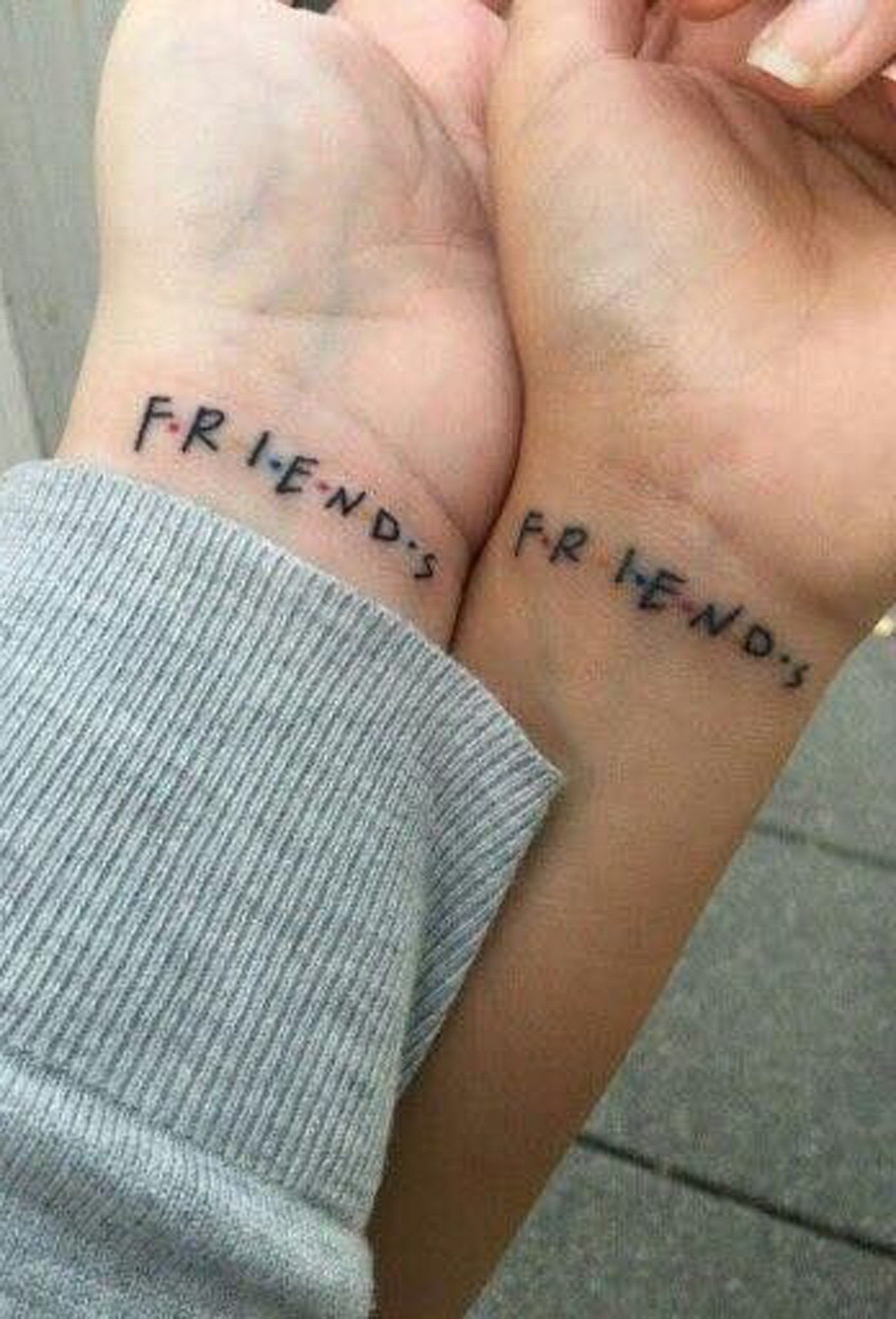 Matching Bestfriend Small Wrist Tattoo Ideas From Friends Tv Show Www Mybodiart Com