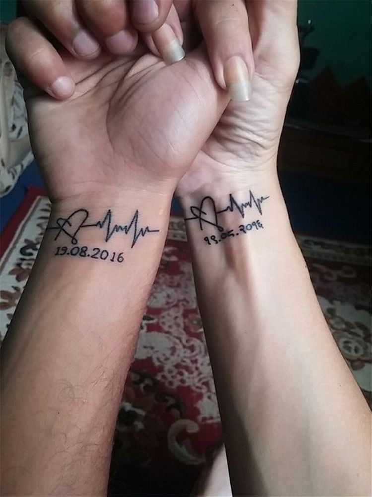 Matching Tattoos With Husband One Date Have It Say Forever Instead