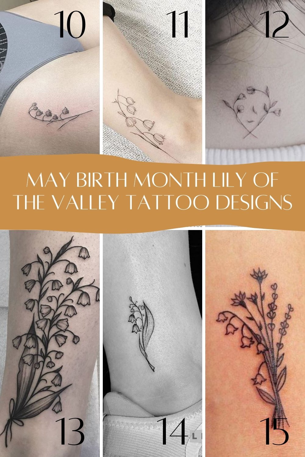 May Birth Flower Tattoo Ideas Lily Of The Valley Tattoo Glee