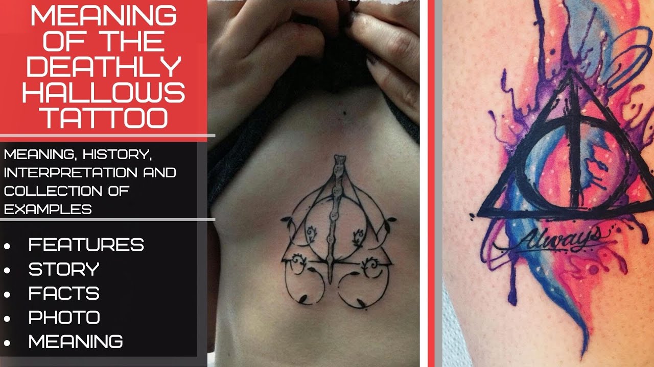 Meaning Of The Deathly Hallows Tattoo Features Photo Examples Of Drawings Sketches Facts