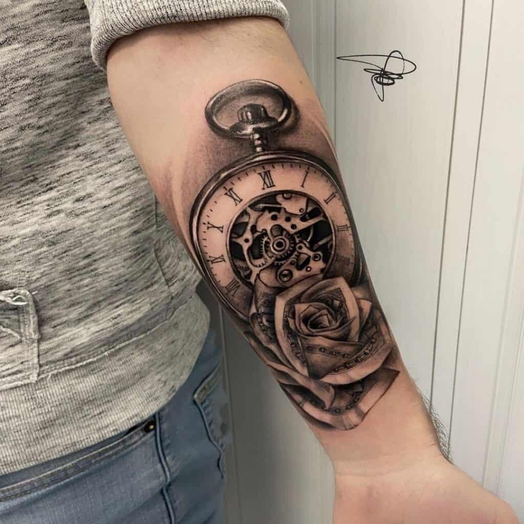 Timeless Clock Tattoo: Symbolism and Significance Explained