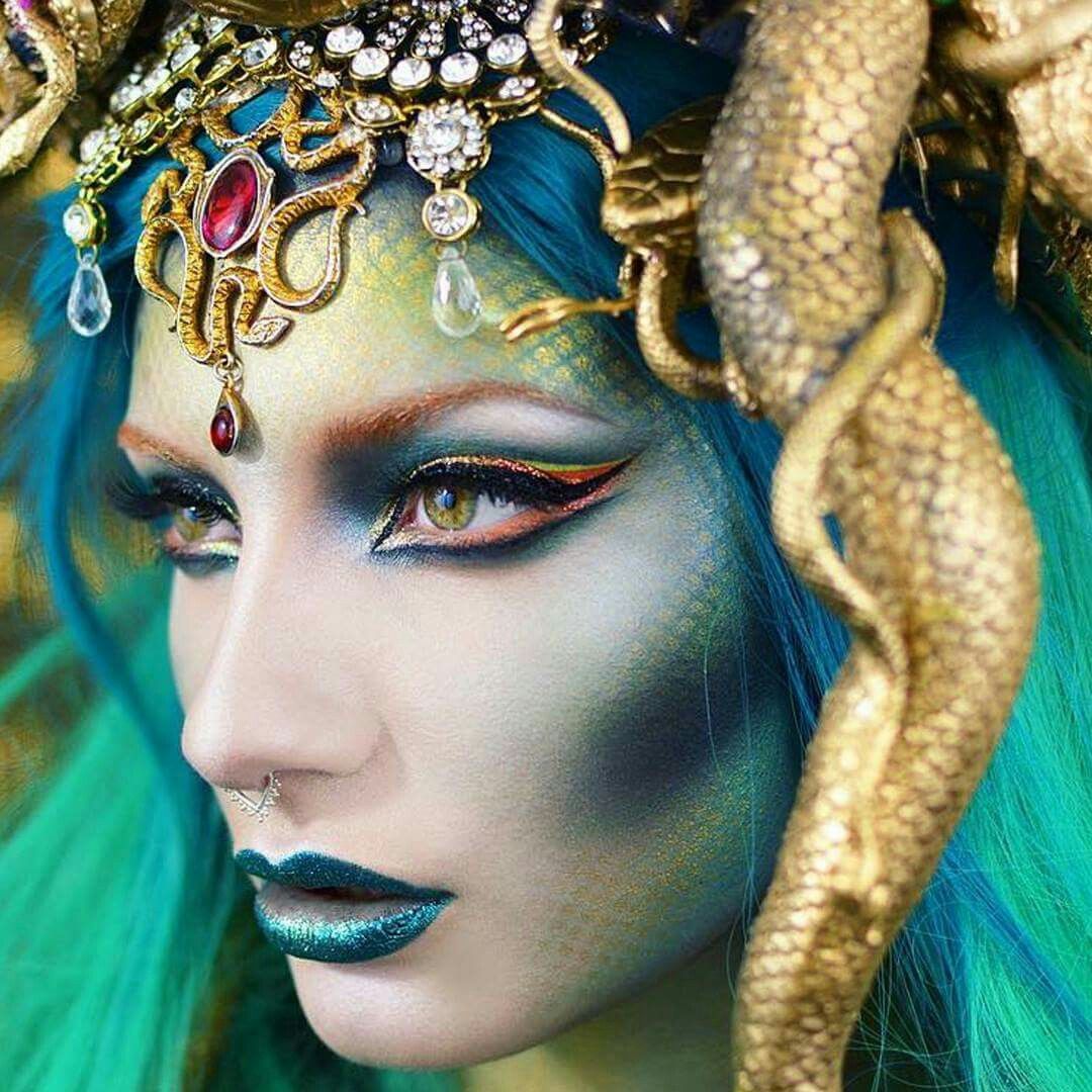 Medusa Costume Makeup