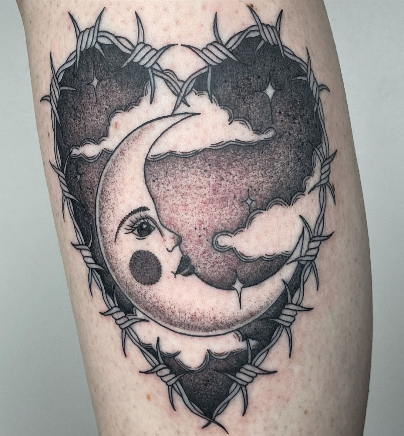 Megancarrolltattoo Moon Huntsville Tattoo Artist Huntsville Alabama