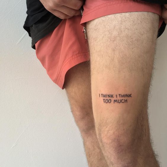 5 Timeless Mens Thigh Tattoo Writing Ideas