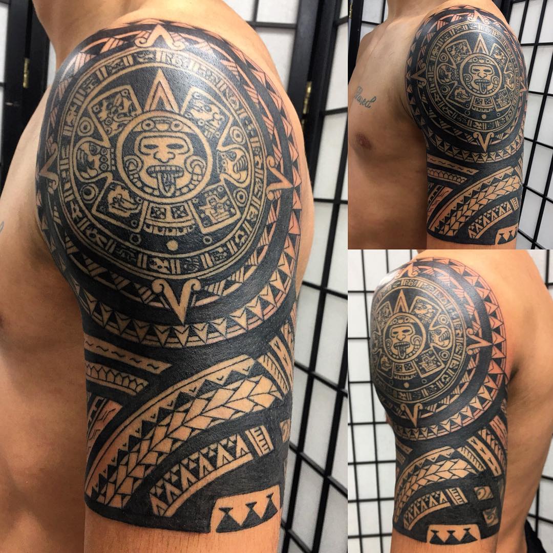 Mexican Aztec Tattoos Designs