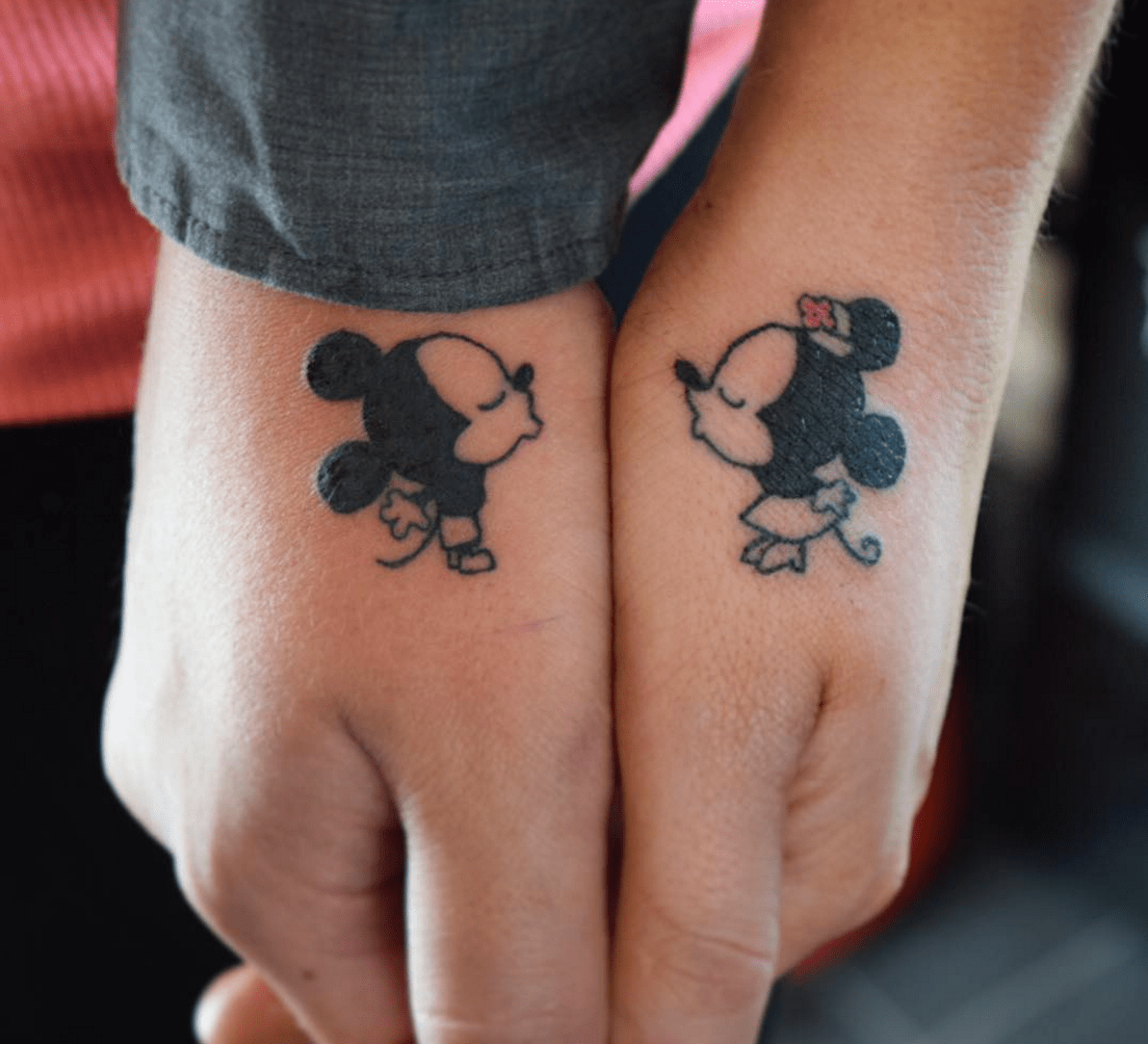 Mickey Mouse And Minnie Mouse Couple Tattoos At Tattoo