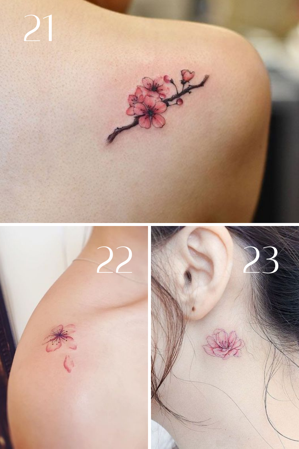 5 Stunning Designs for a Mini Small Cherry Blossom Tattoo