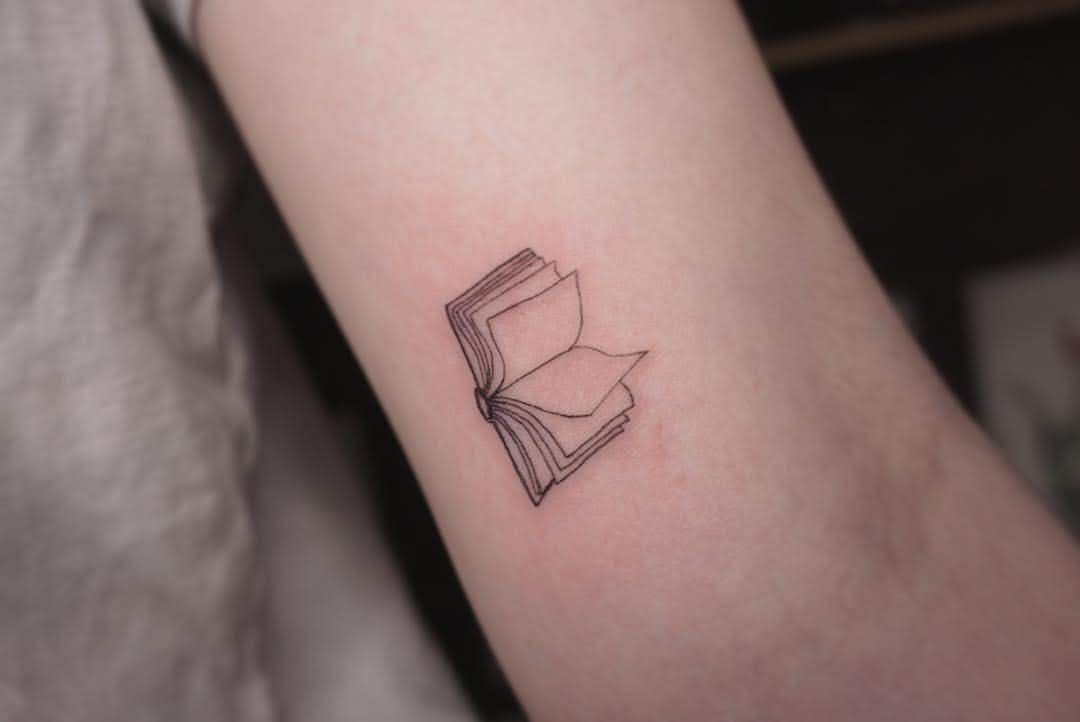 Minimalist Book Piece By Alison Geometric Tattoo Geometric Tattoo