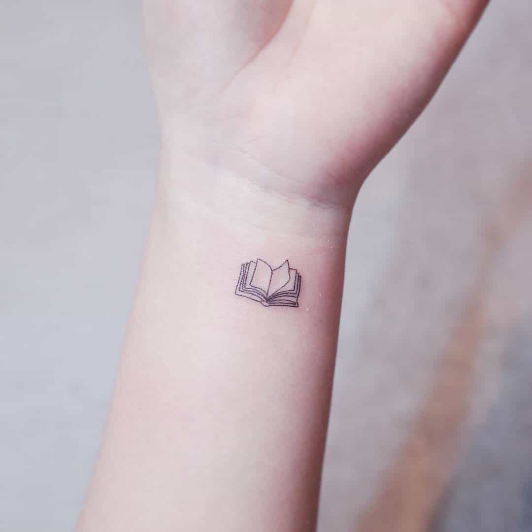 Small Book Tattoos: Minimalist Literary Art for Ink Lovers