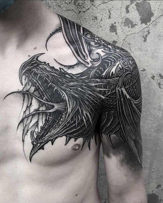 Modern Shoulder Tattoos For Men 50 Designs Their Meanings Floral