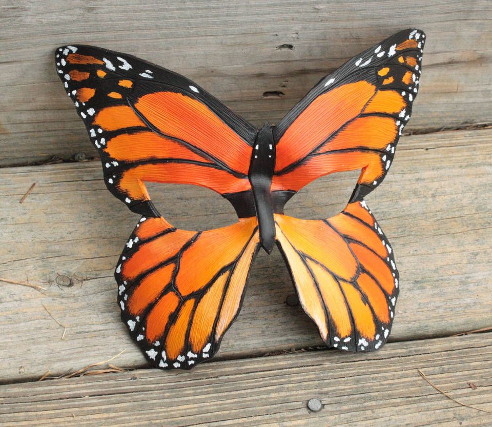 Monarch Butterfly Leather Mask By Https Www Deviantart Com