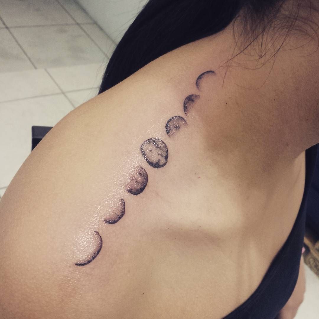 Moon Phases Tattoo Design