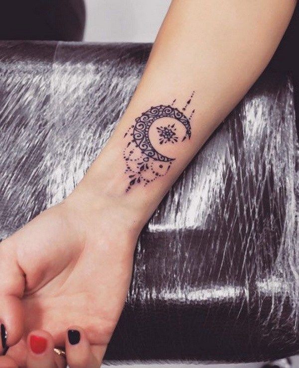 Moon Tattoo On Wrist Meaning Up Forever