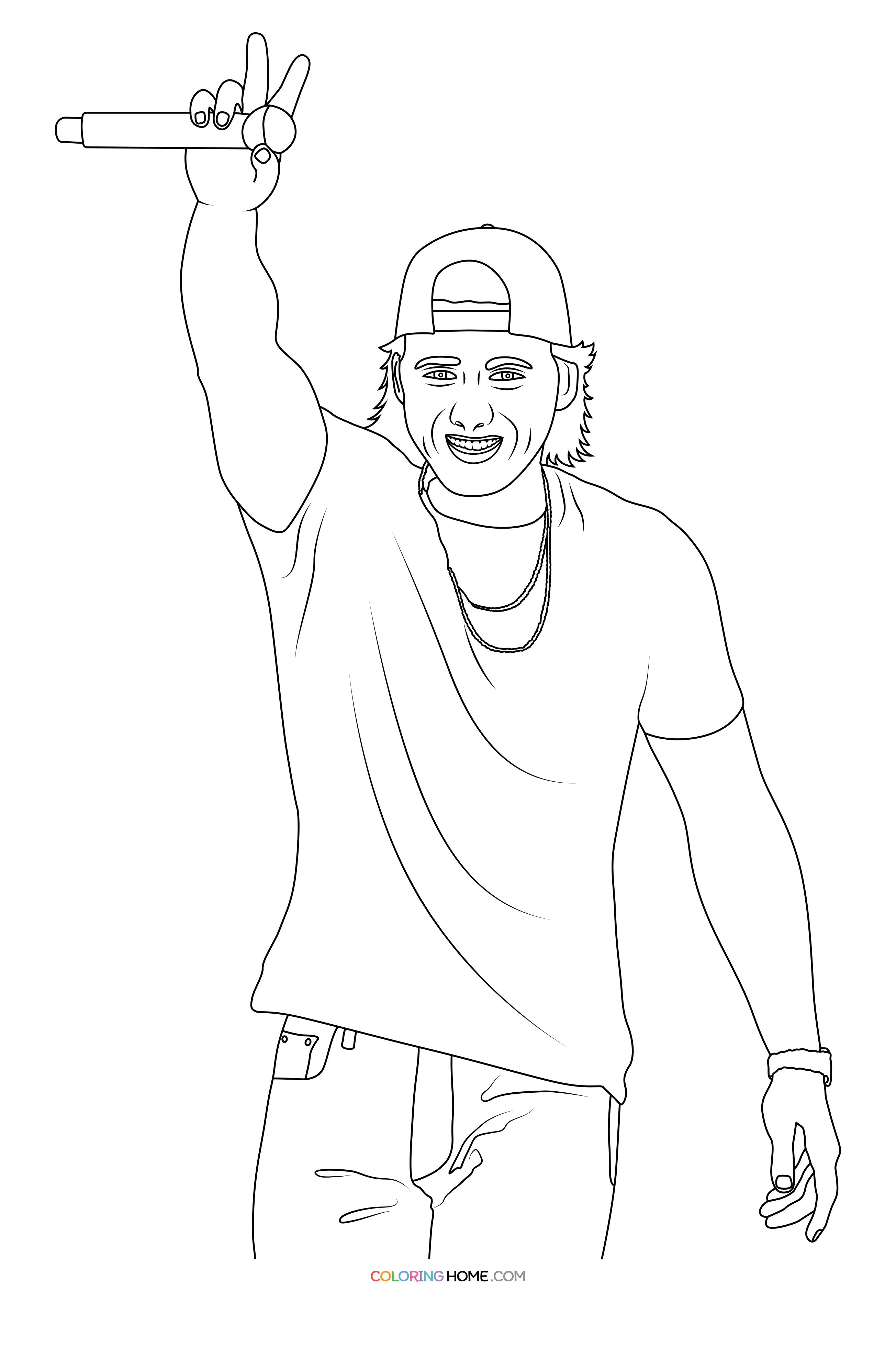 5 Morgan Wallen Coloring Pages for Fans