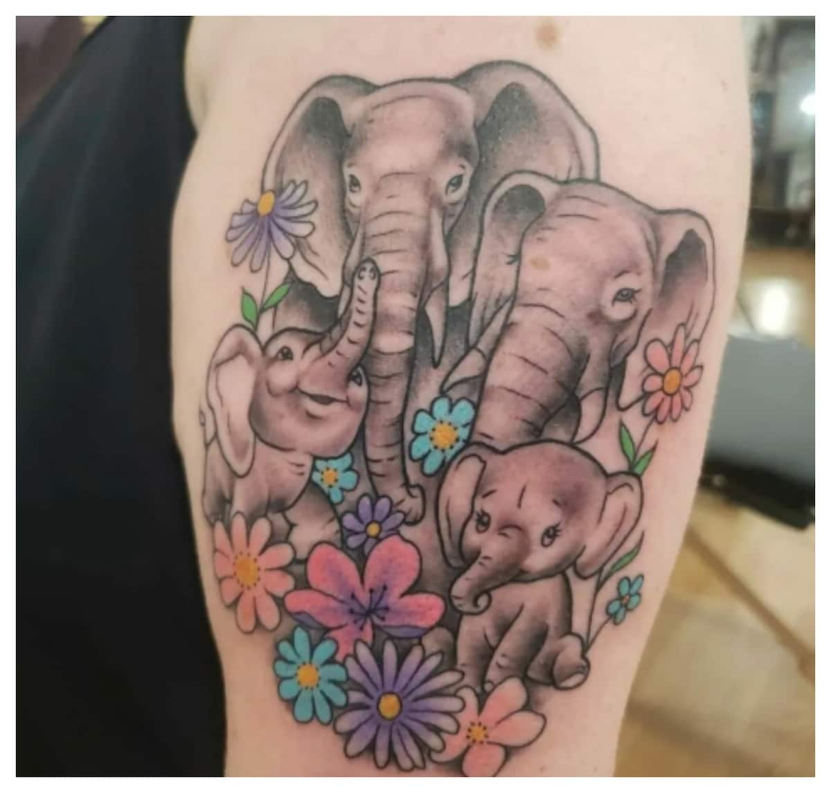 5 Heartwarming Motherhood Elephant Family Tattoo Ideas