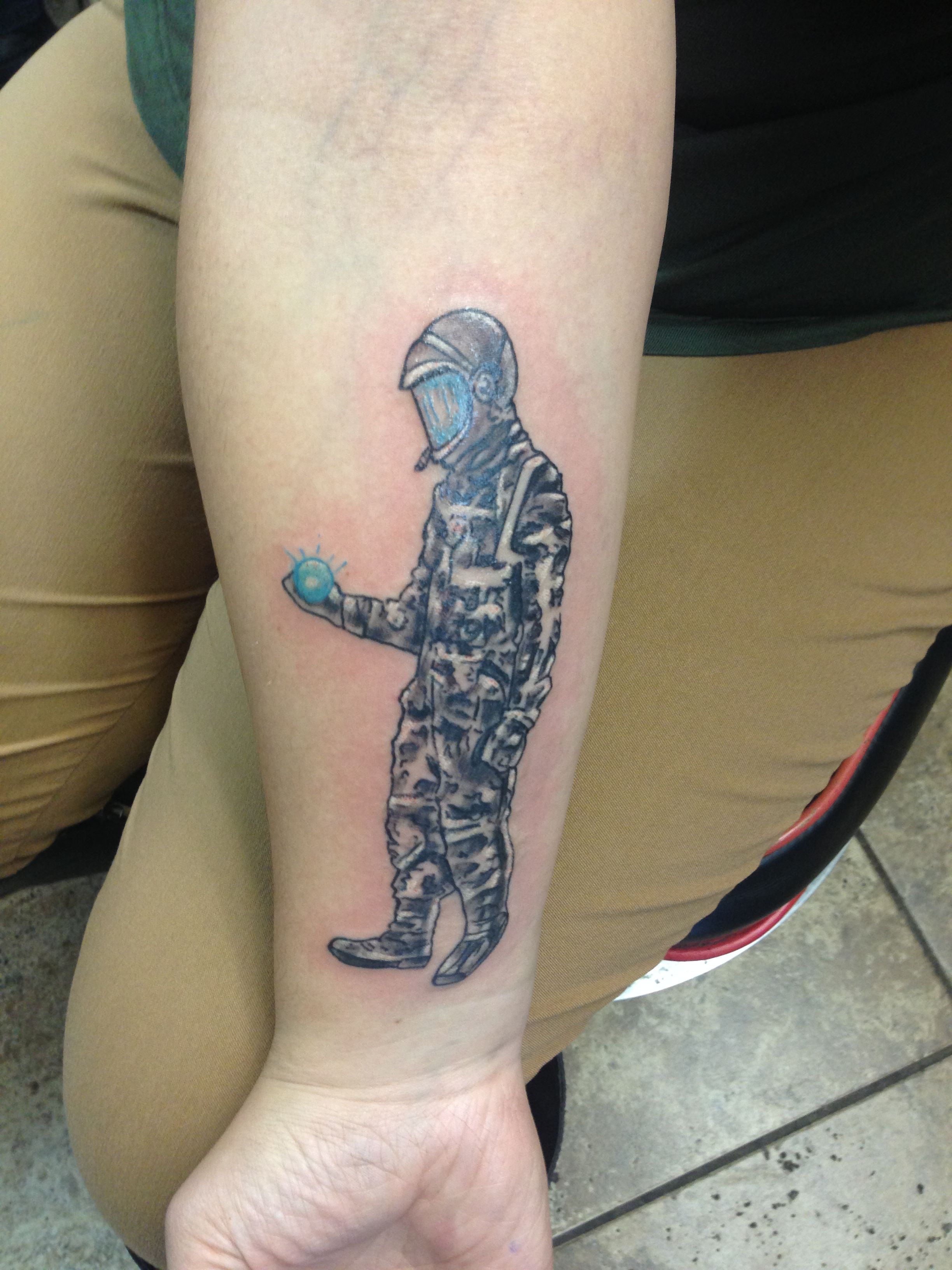 My First Tattoo A Project Mercury Astronaut Holding Carl Sagan S Pale