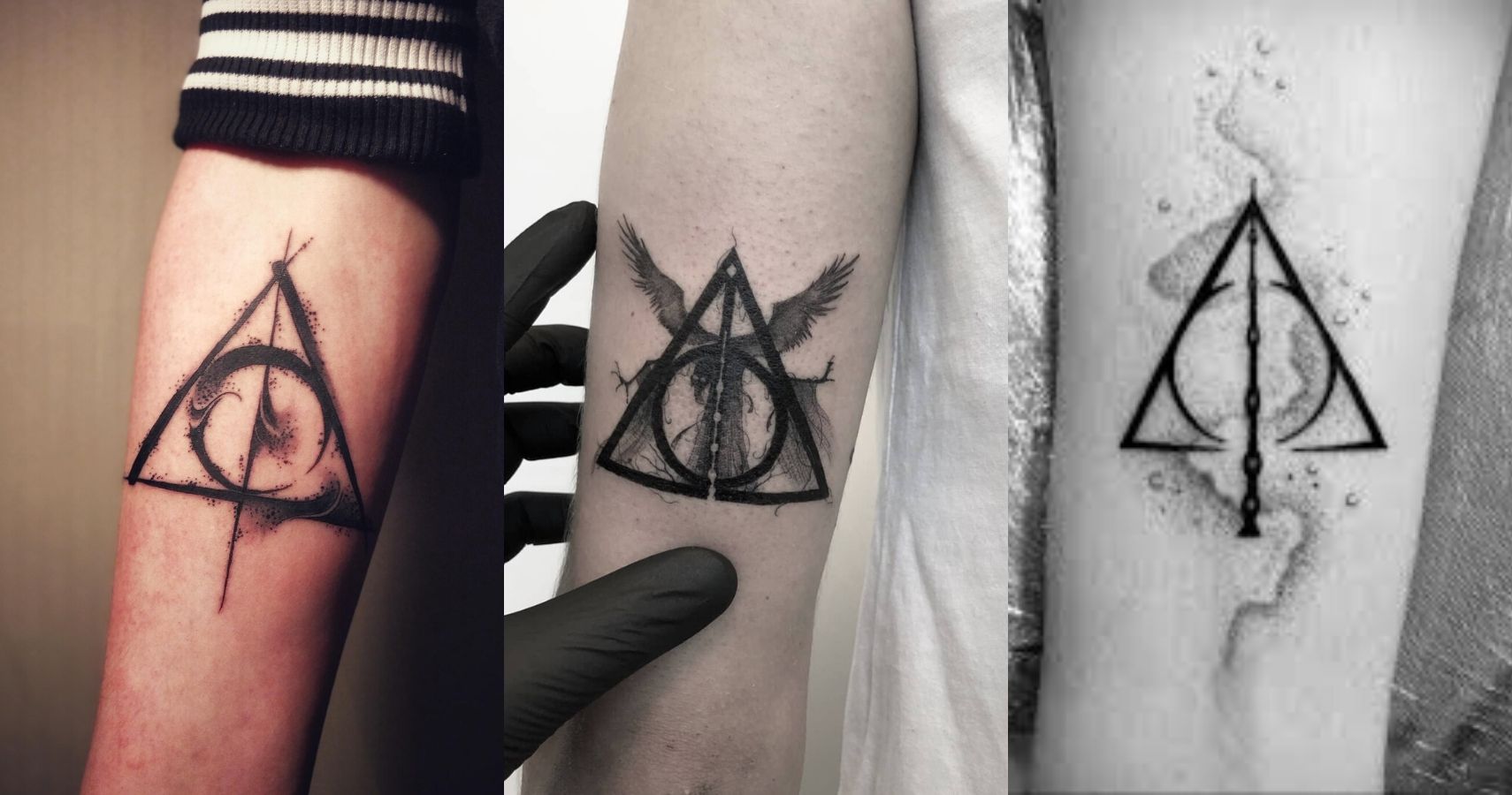 My Harry Potter Tattoo Combination Of The Deathly Hallows And The