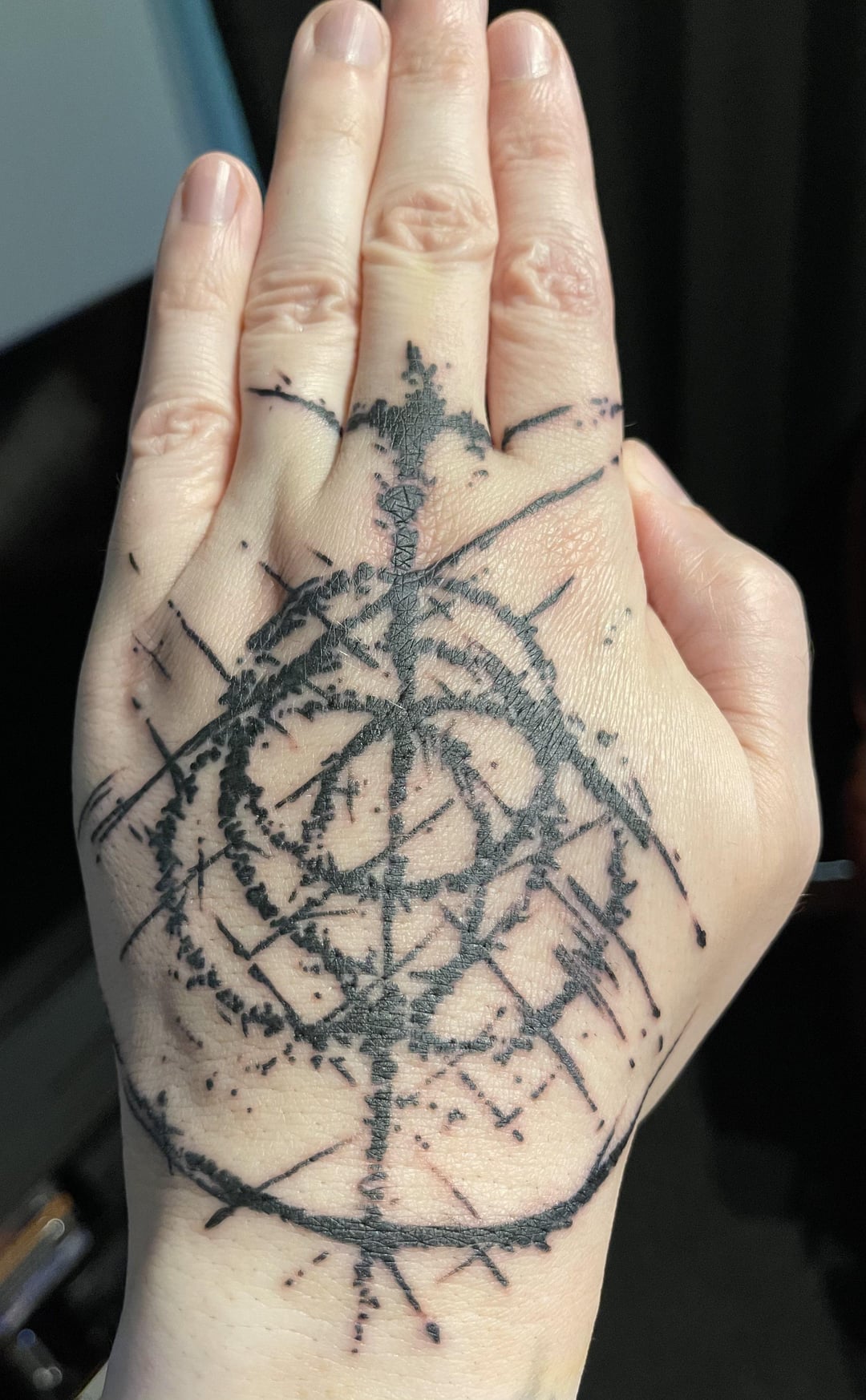 My New Elden Ring Hand Tattoo By Mitch Horn At Jurassic Ink Tattoo Co