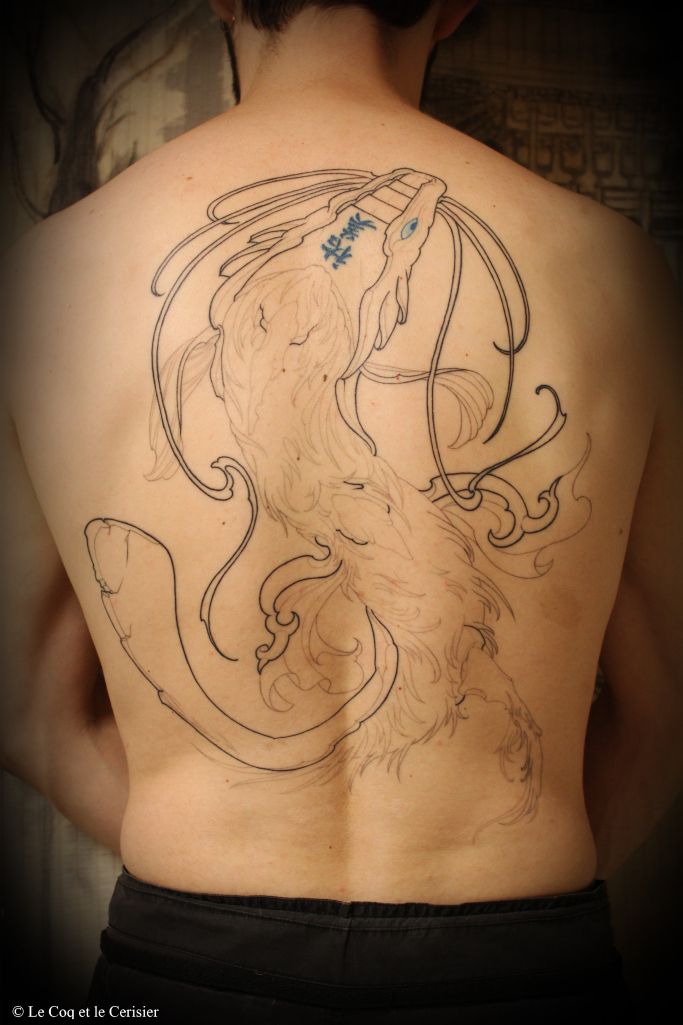 My Shadow Of The Colossus Inspired Back Piece Tattoo 7 Hydrus Step