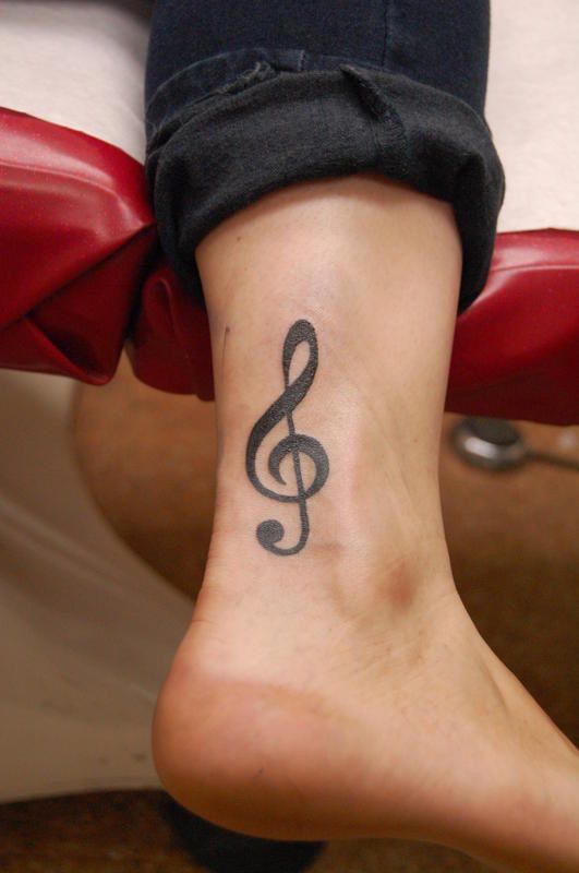 My Treble Clef Tattoo Small Music Tattoos Small Pretty Tattoos Tiny Tattoos For Girls Music