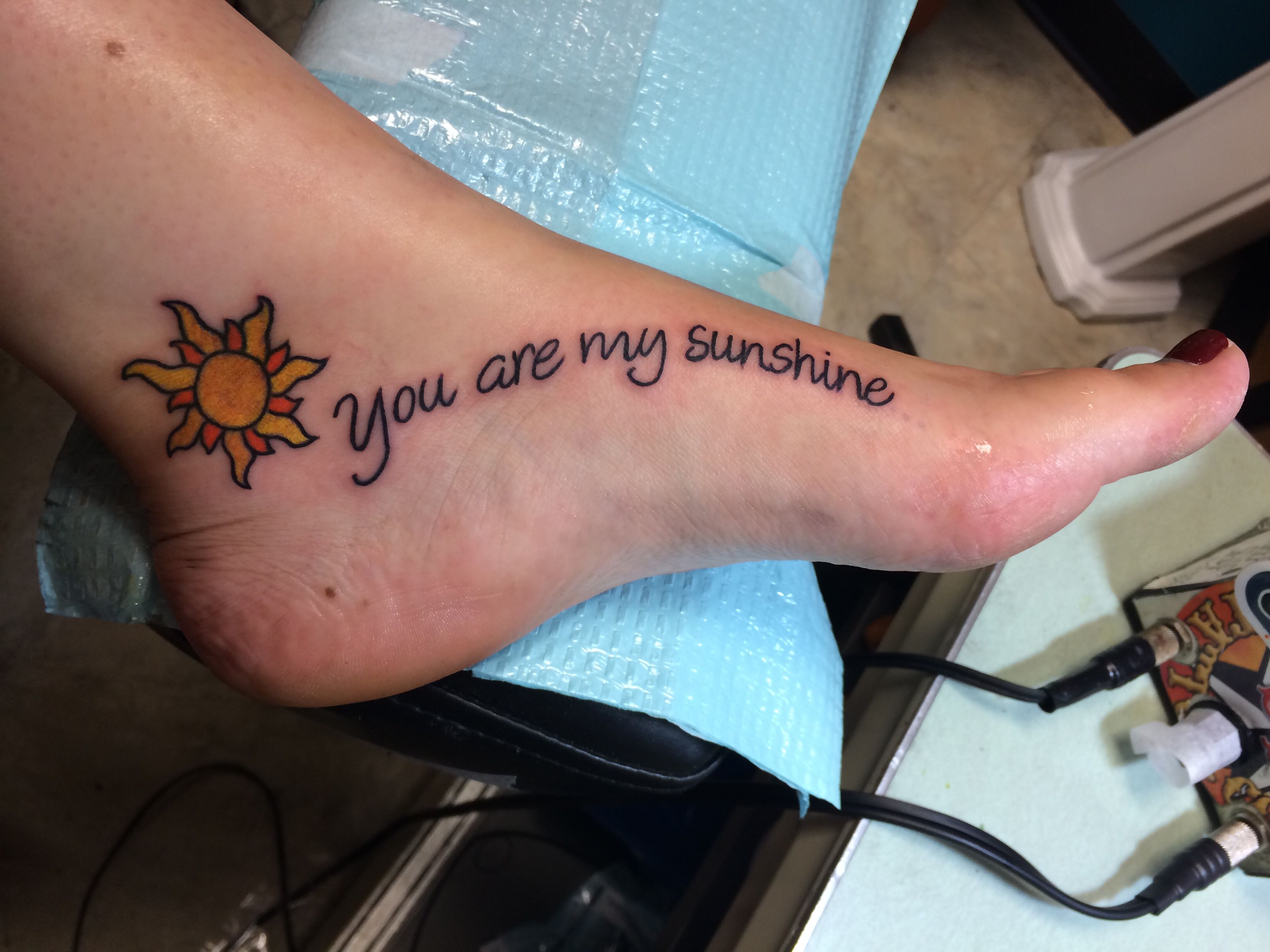 My You Are My Sunshine Tattoo Done At Good Mojo Tattoo In Beverly Ma