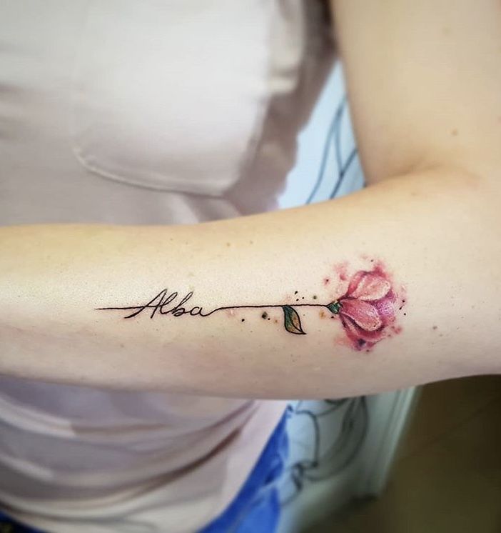 Transform Your Name into a Floral Tattoo Design