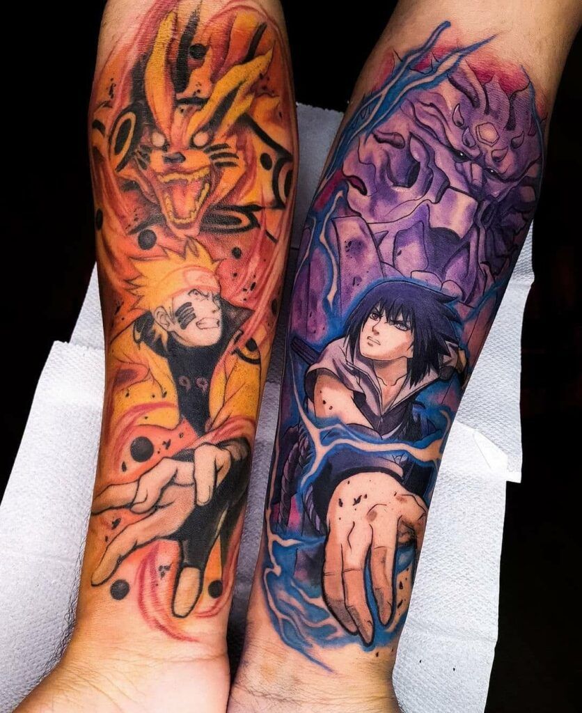 Naruto Tattoo17 Naruto Tattoo Anime Tattoos Geometric Tattoo