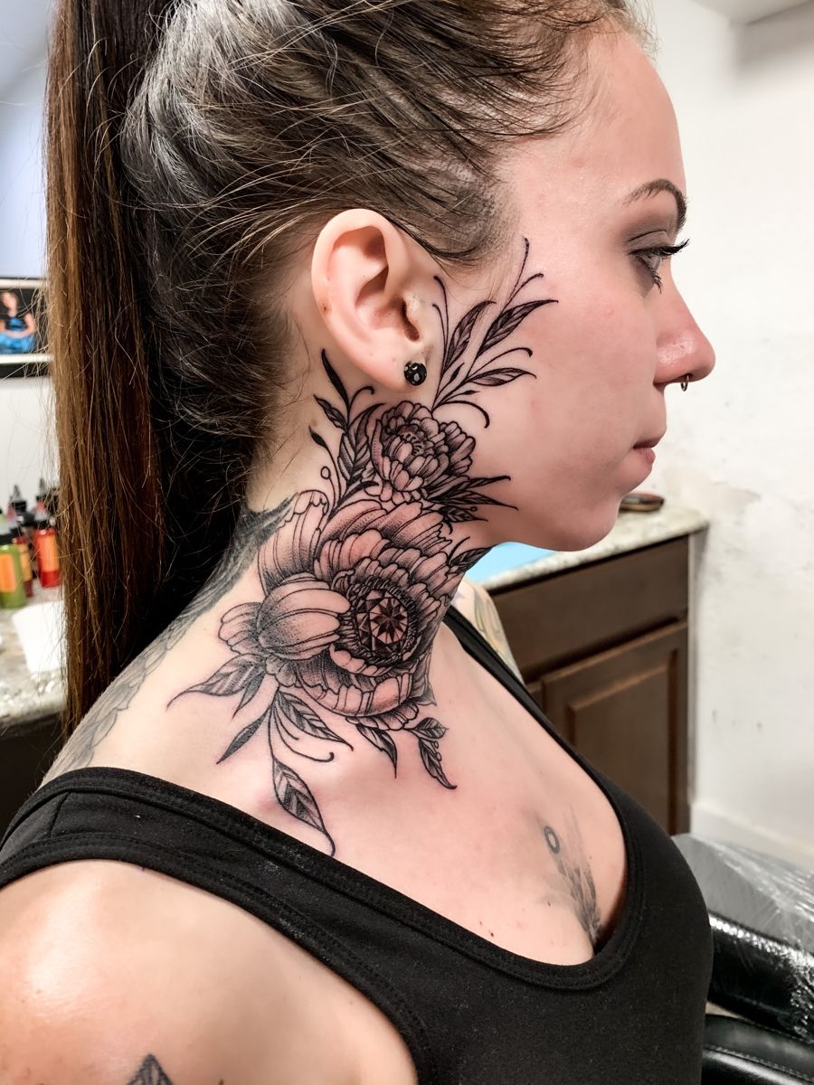 Neck Tattoos 50 Most Beautiful And Attractive Neck Tattoos