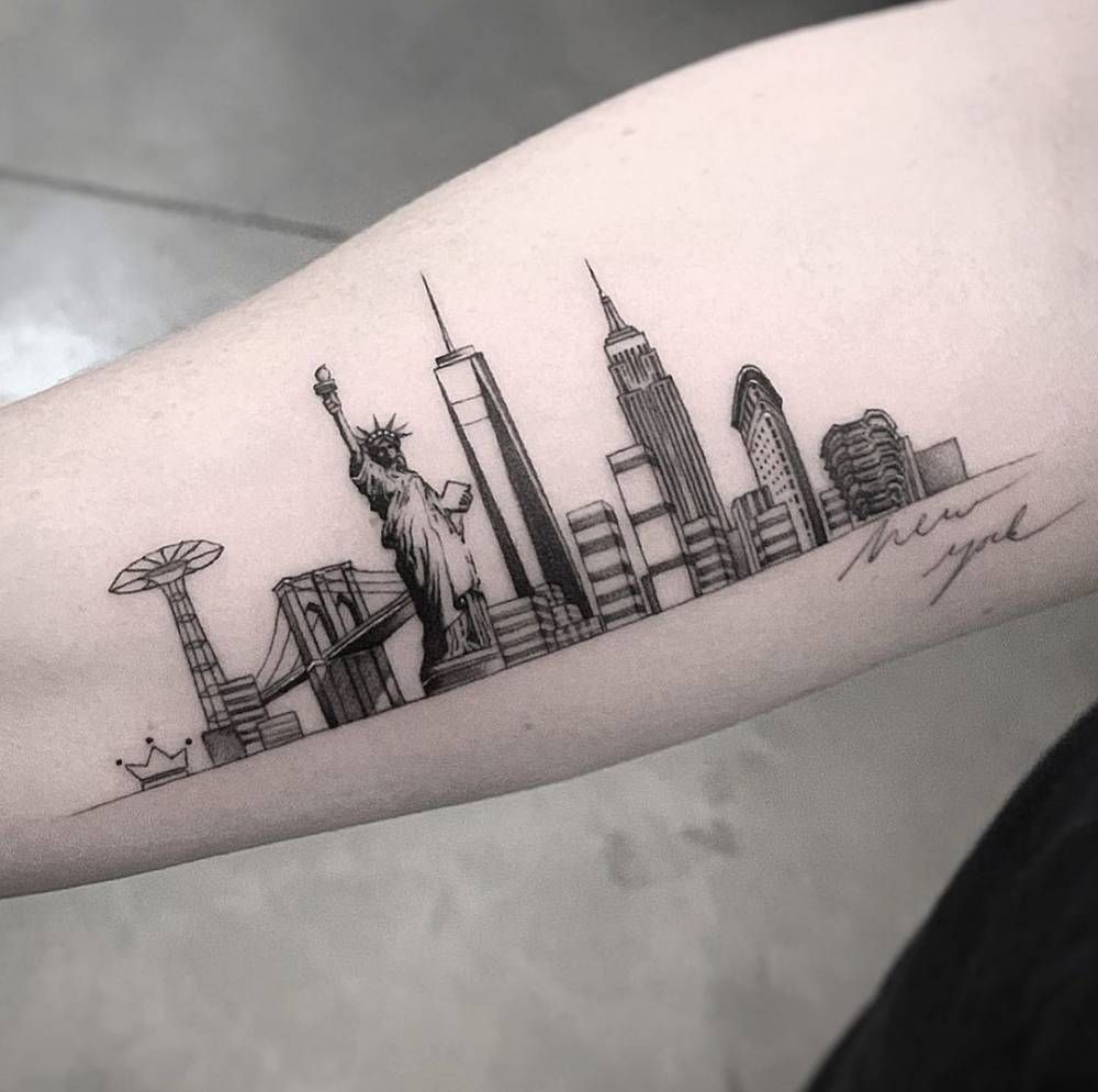 New York City Skyline Tattoos Tattoofilter