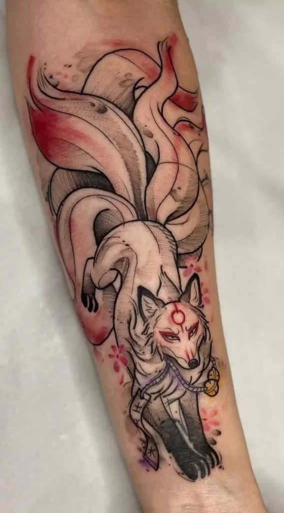 Nine Tailed Fox Tattoo Between Ancient Legends And Modern Ink Tattoogoto