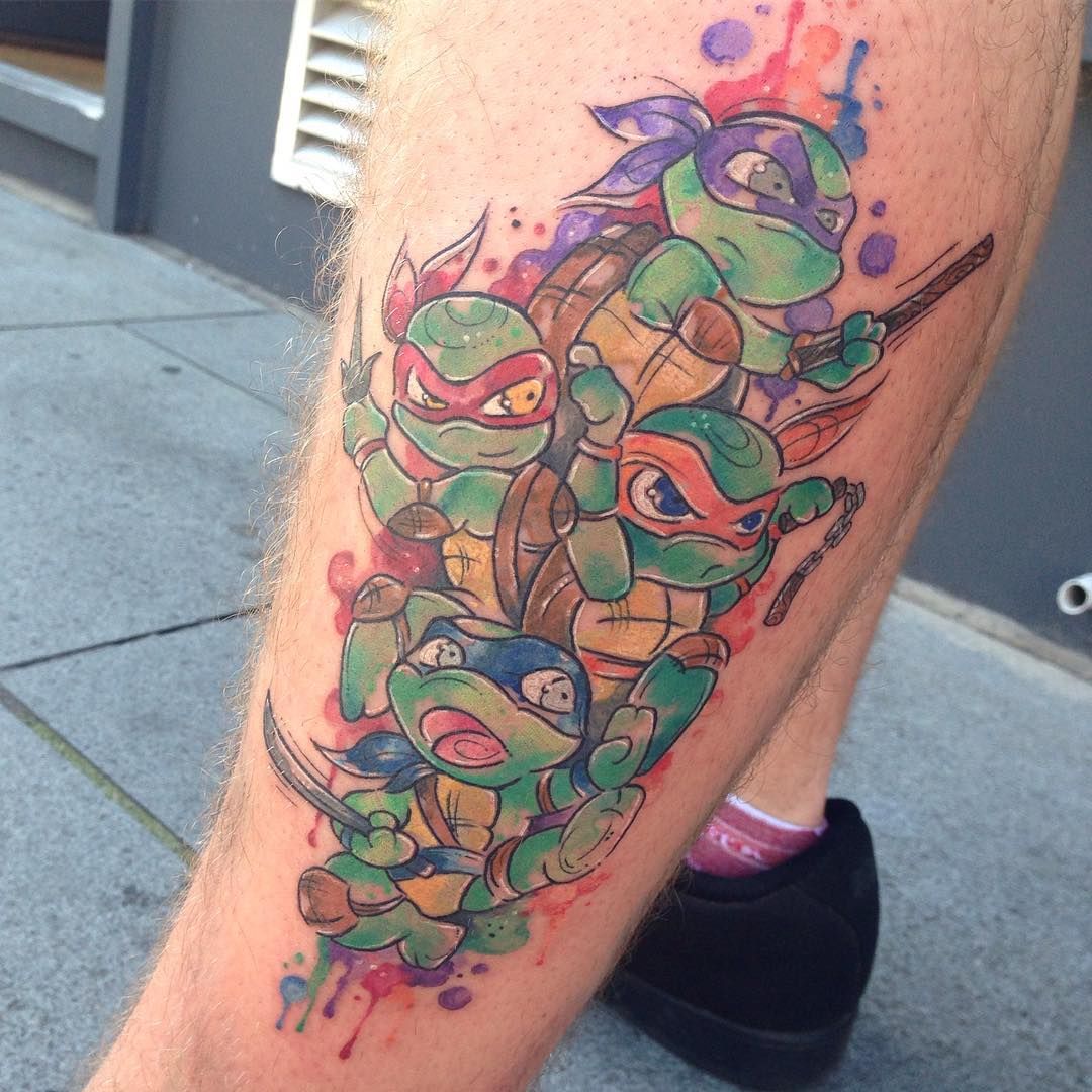 Ninja Turtles Tattoo Ideas Lineartdrawingsdoodlessimple