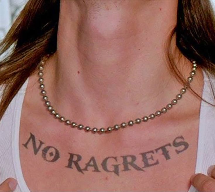 No Ragrets Temporary Tattoo Cosplay Halloween Costume Etsy