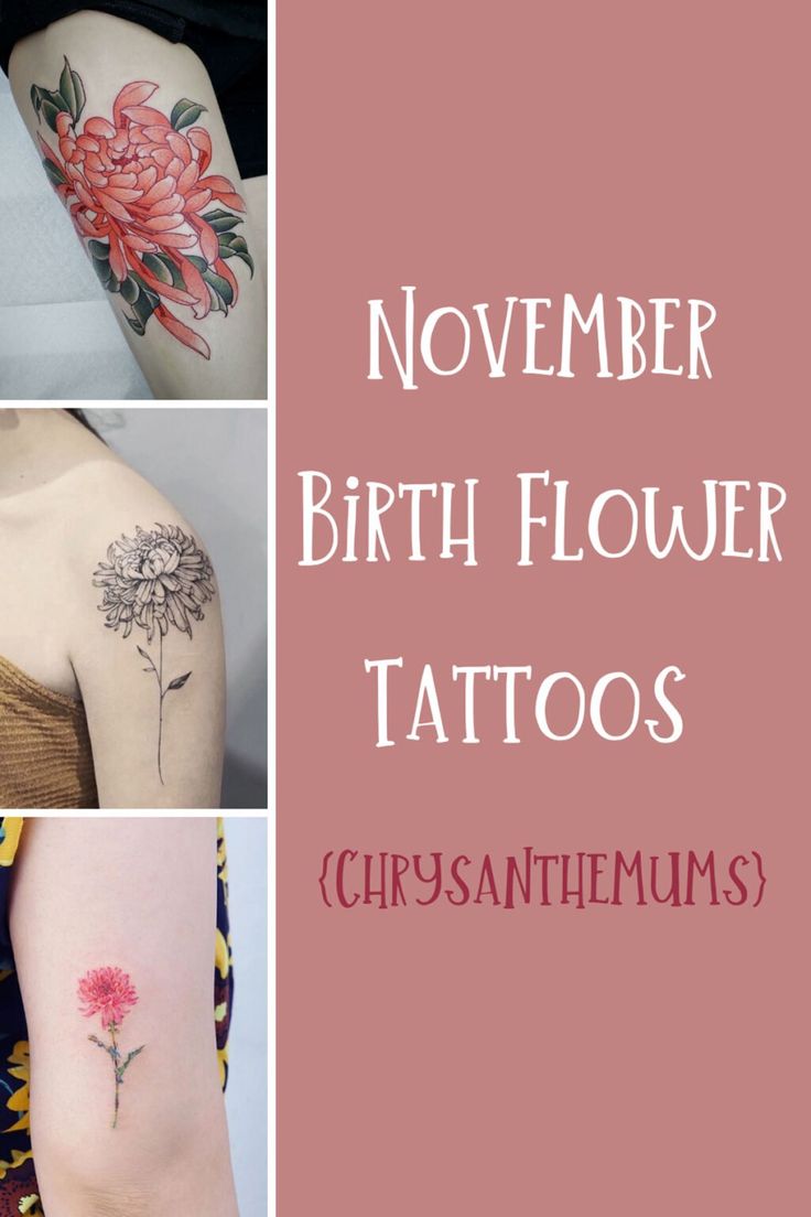 November Birth Flower Tattoo Ideas Google Search Birth Flower