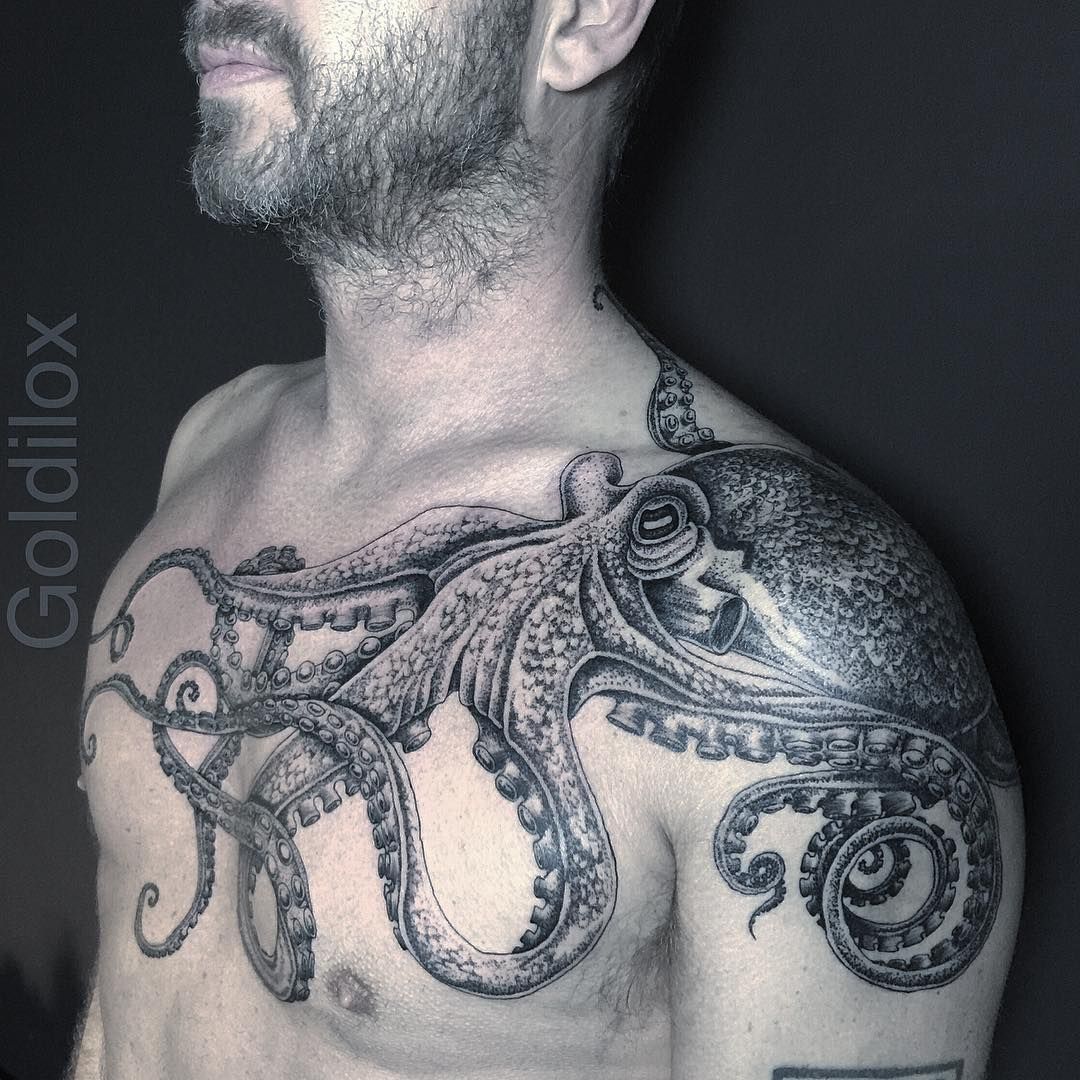 Octopus Tattoo Chest