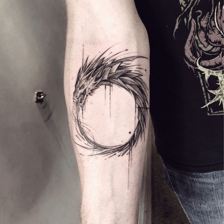 Ouroboros Dragon Tattoo Tattoogrid Net