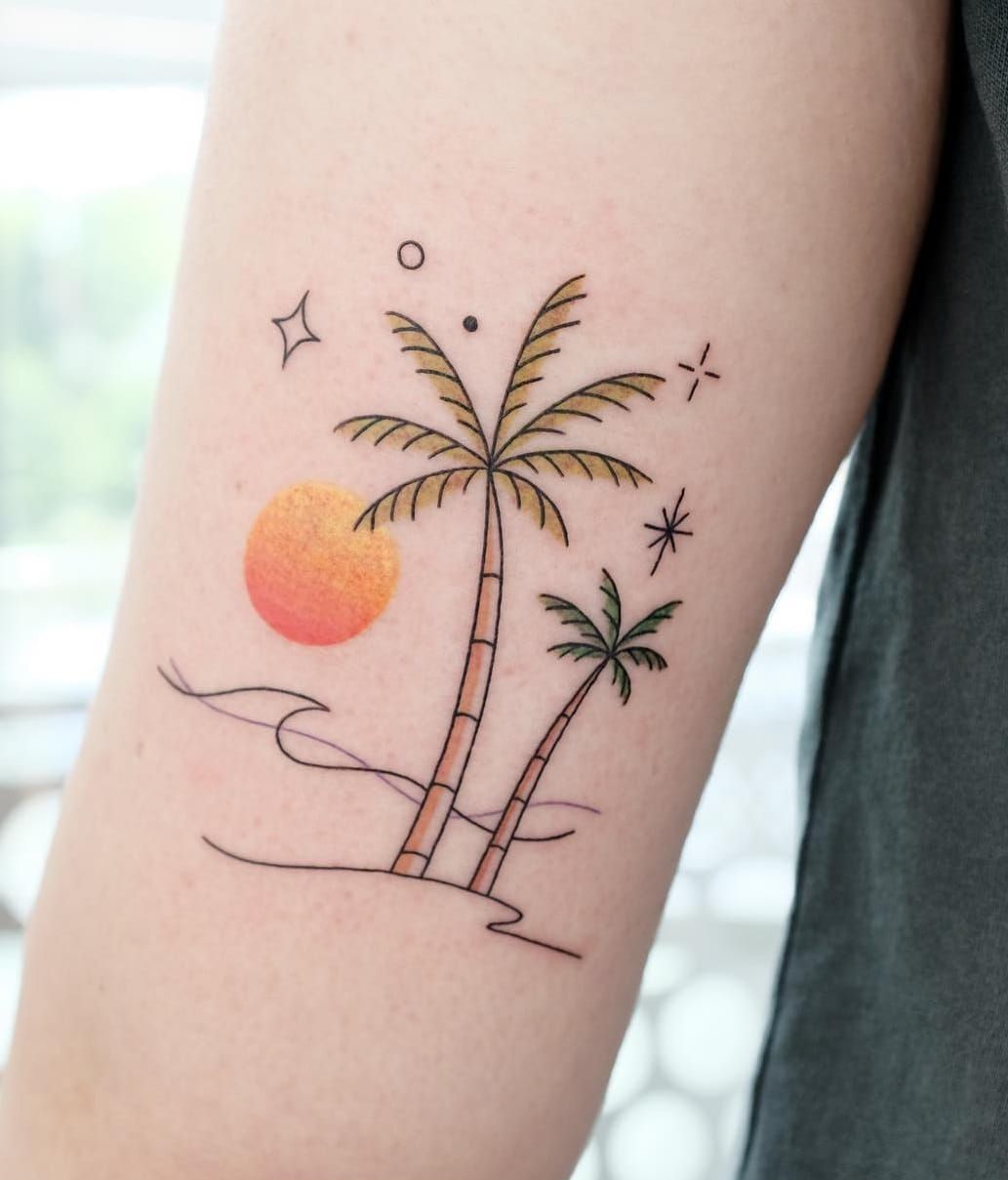 Palm Tree Tattoo Palm Tattoos Cool Forearm Tattoos Hand Tattoos For