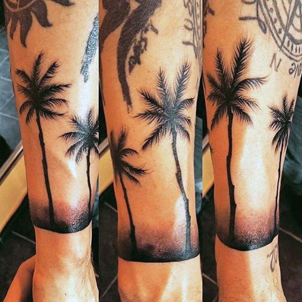 Palm Tree Tattoos: Masculine Designs for Men