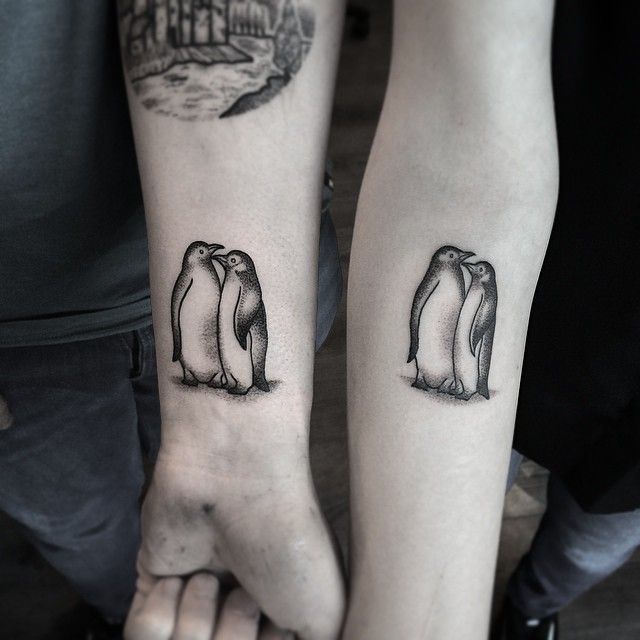 Penguin Couple Penguin Tattoo Couple Tattoos Unique Tattoos