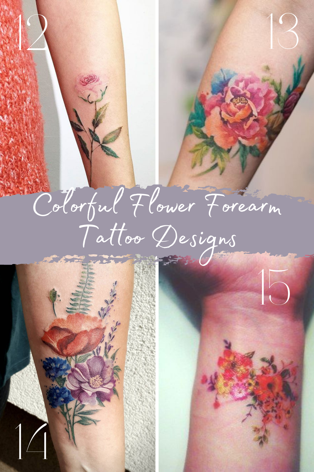 Perfect Flower Forearm Tattoo Ideas For Women Tattooglee Arm Tattoos