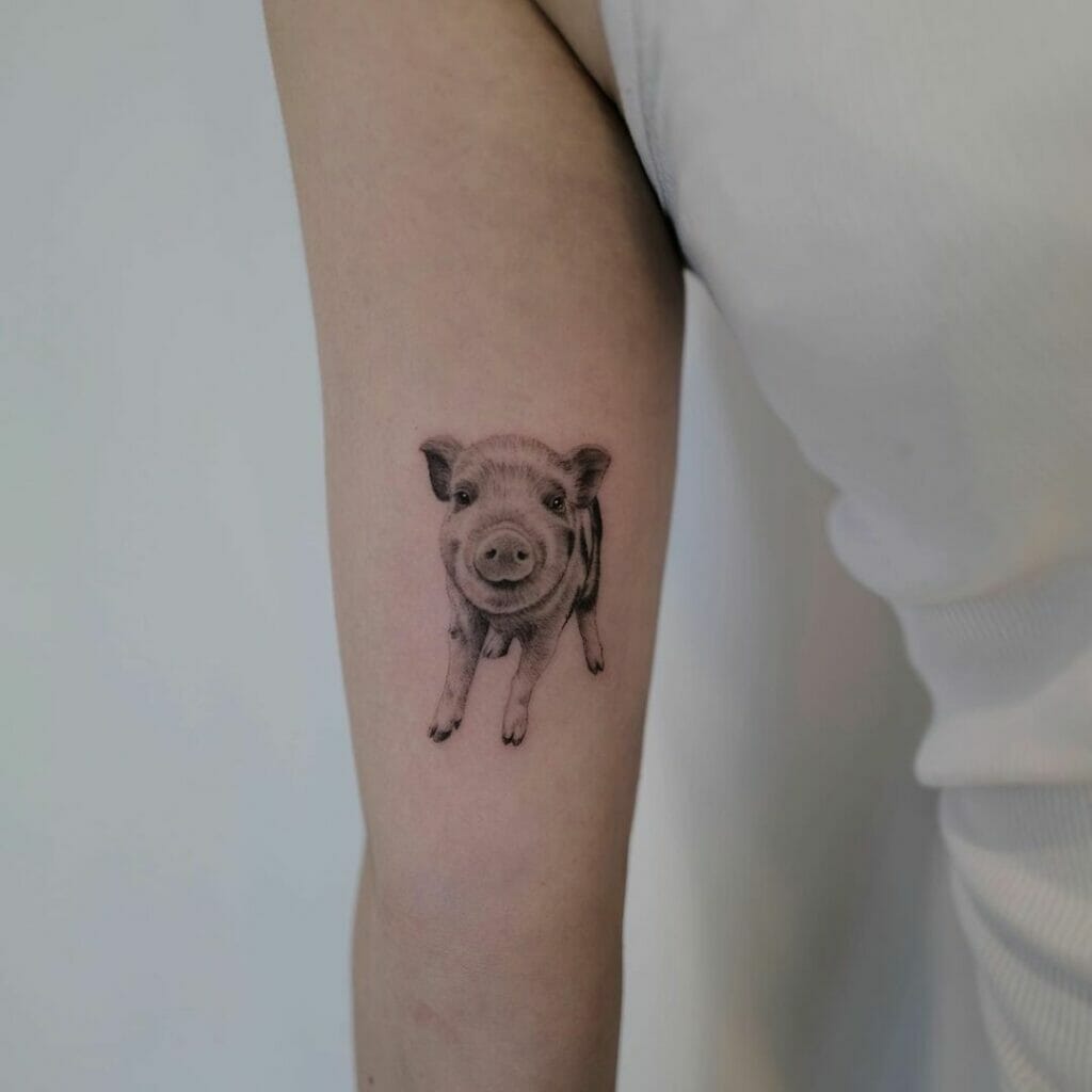 Pig Tattoo Ideas For Animal Lovers And Vegans