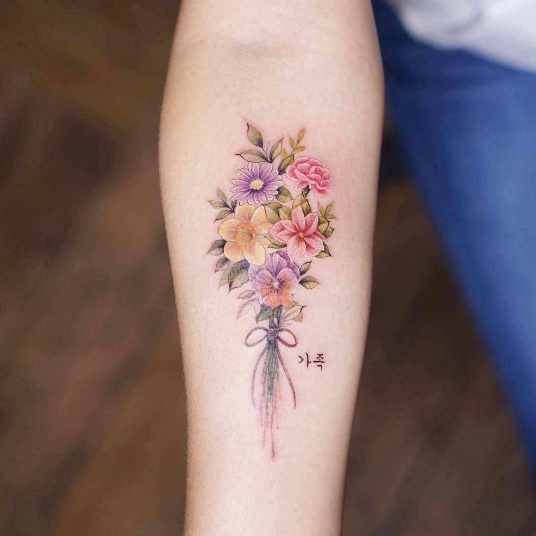 Pin By Dayna Architecture On Tattoo Birth Flower Tattoos Beautiful