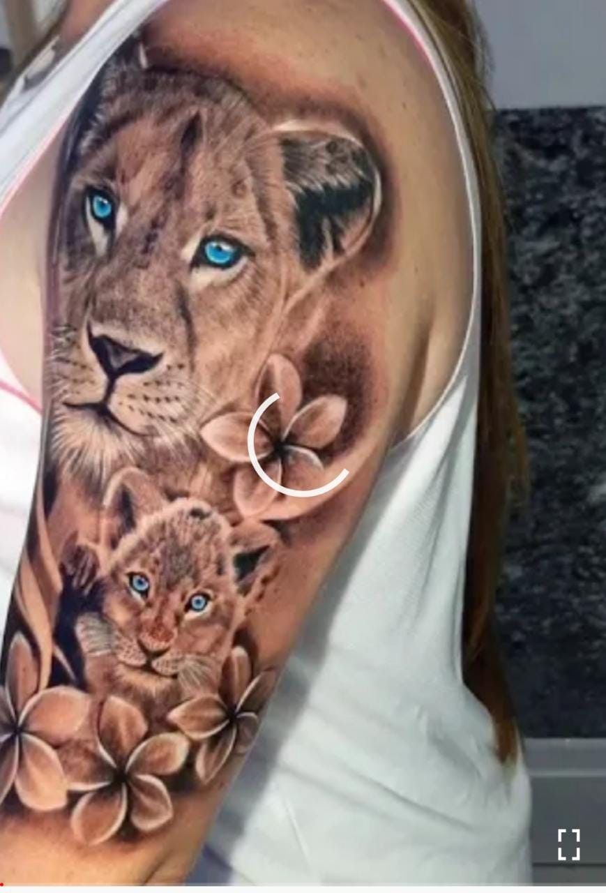 Pin By Diogo Da Silva On 33 Lion Cub Tattoo Tattoo For Son Cubs Tattoo