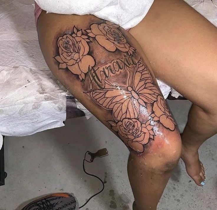 Pin By Dwaynejnae W On Tattoos Stylist Tattoos Tattoos Thigh