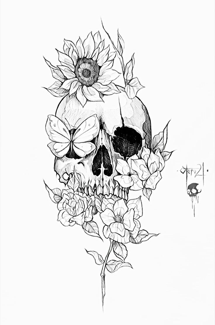 Pin By Eduardo Ornelas On Works Feminine Skull Tattoos Skull Tattoo Flowers Floral Skull Tattoos